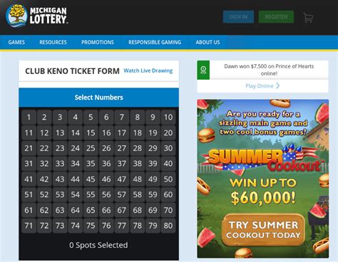 michigan lottery club keno|michigan lottery past club keno numbers.